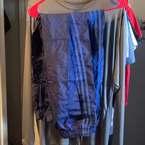 Adidas windbreaker pants sz L